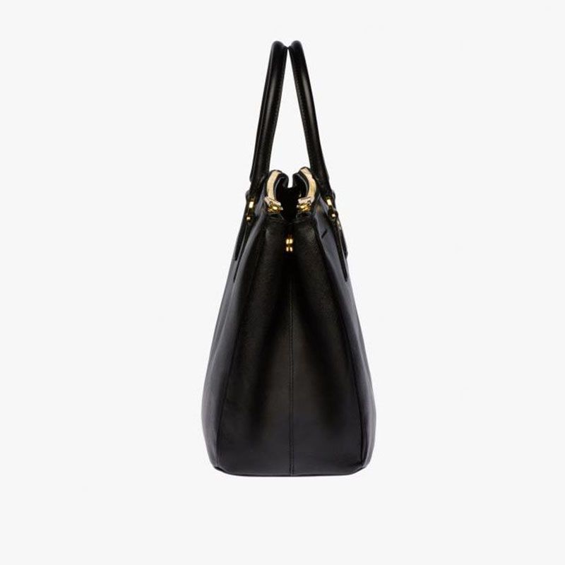 Prada 1BA274 Saffiano Leather Galleria Bag In Black