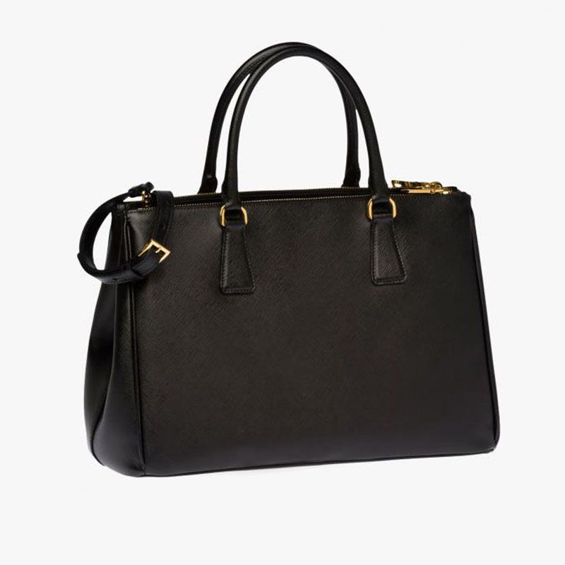 Prada 1BA274 Saffiano Leather Galleria Bag In Black