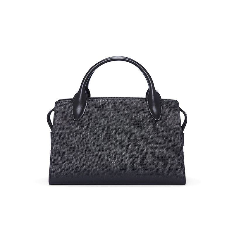 Prada 1BA297 Saffiano Leather Kristen Handbag In Black