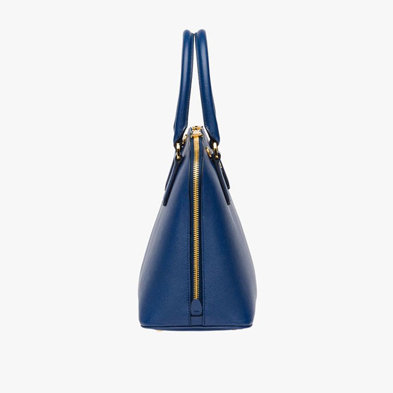 Prada 1BA837 Saffiano Leather Promenade Bag In Blue