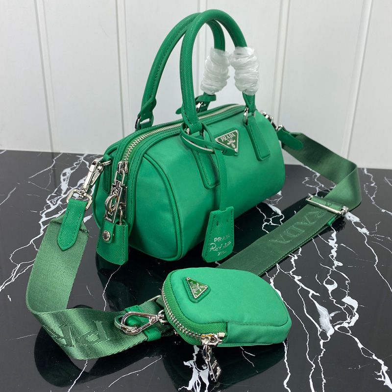 Prada 1BA846 Saffiano Leather Tote In Green