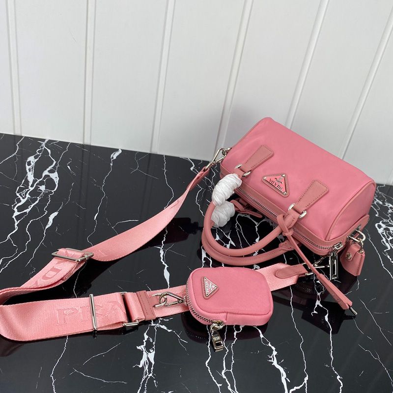 Prada 1BA846 Saffiano Leather Tote In Pink