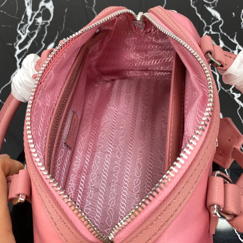 Prada 1BA846 Saffiano Leather Tote In Pink