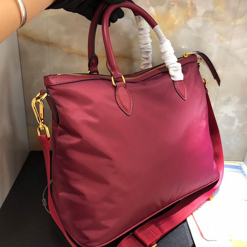 Prada 1BC060 Tessuto Nylon Tote In Rose