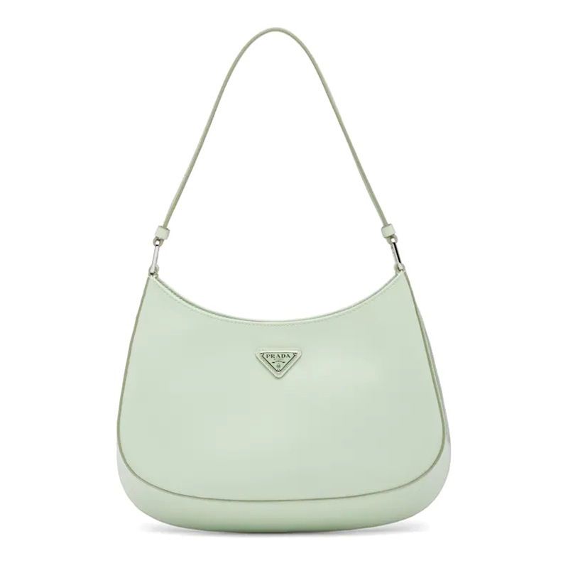 Prada 1BC499 Brushed Leather Cleo Bag Green