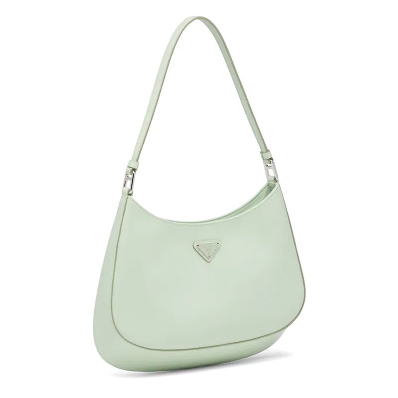 Prada 1BC499 Brushed Leather Cleo Bag Green