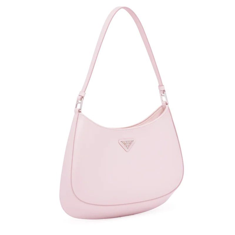 Prada 1BC499 Brushed Leather Cleo Bag Pink