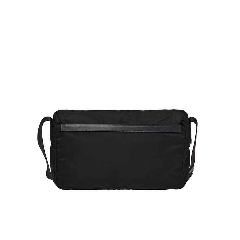 Prada 1BD671 Medium Nylon Shoulder Bag In Black