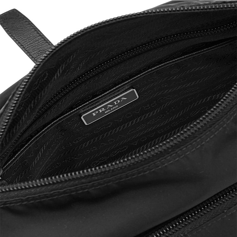 Prada 1BD994 Small Nylon Shoulder Bag In Black