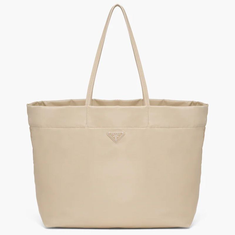 Prada 1BG107 Re-Nylon Tote In Khaki