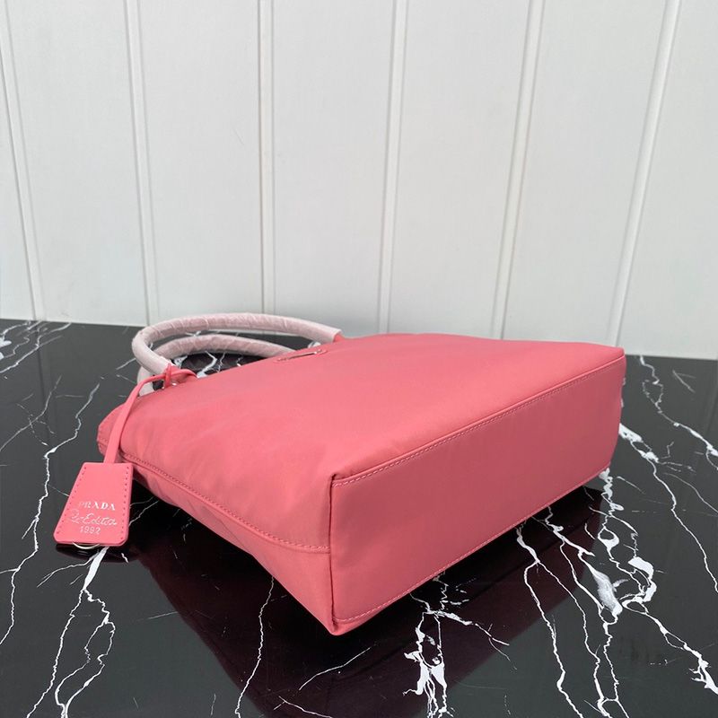 Prada 1BG320 Flat Bow Nylon Bag In Pink