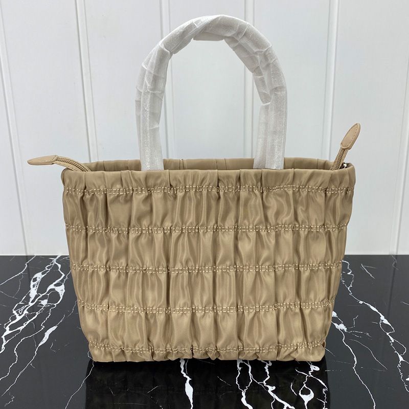 Prada 1BG321 Nylon Shoulder Bag In Khaki