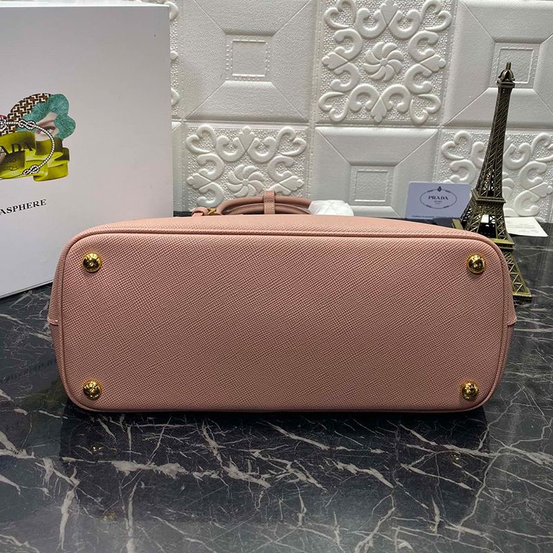 Prada 1BG775 Saffiano Leather Double Bag In Pink