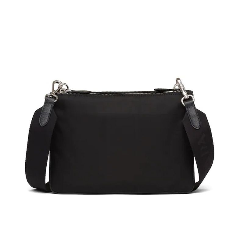 Prada 1BH046 Nylon Re-Edition Shoulder Bag In Black