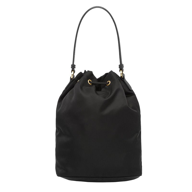 Prada 1BH097 Nylon Bucket Bag In Black