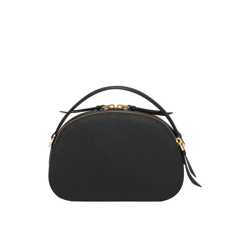 Prada 1BH123 Saffiano Leather Odette Bag In Black