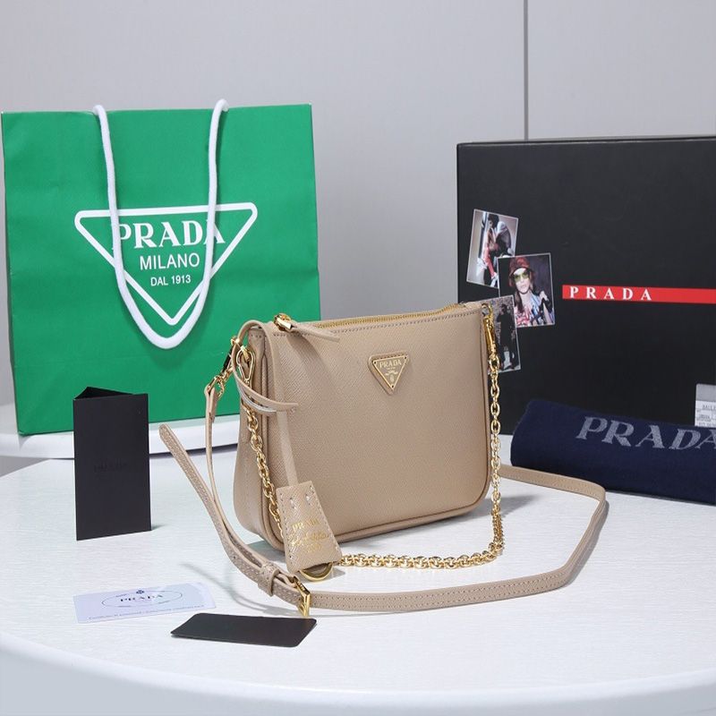 Prada 1BH171 Re-Edition 2000 Shoulder Bag In Apricot