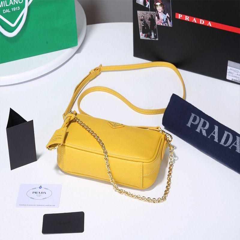 Prada 1BH171 Re-Edition 2000 Shoulder Bag In Yellow