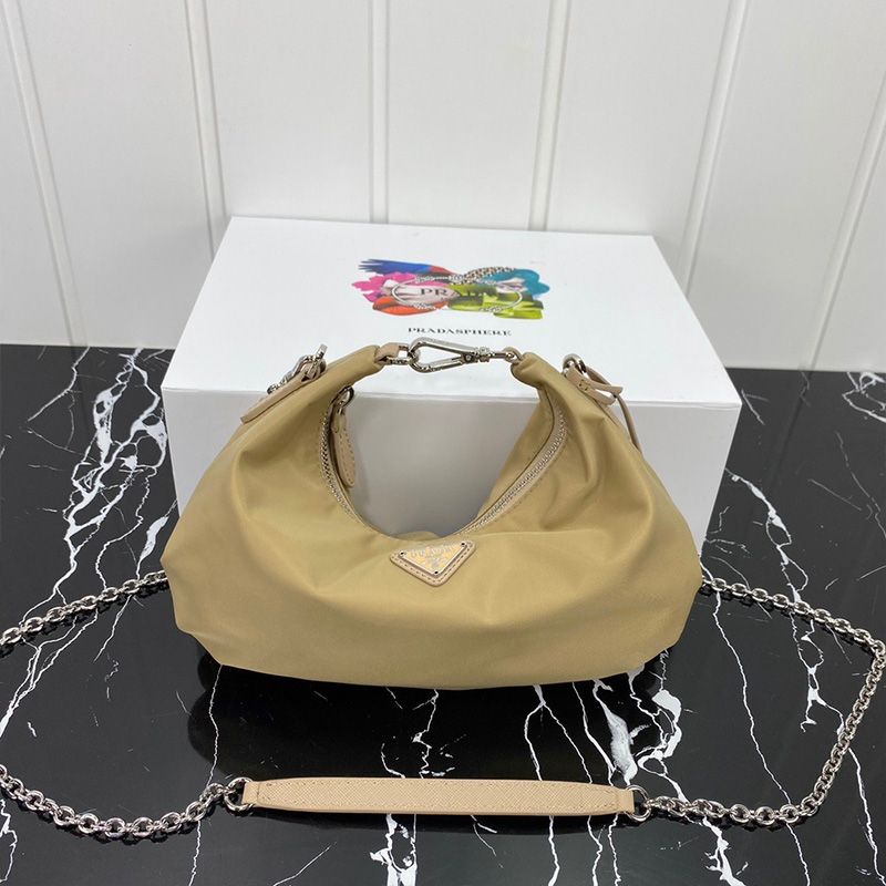 Prada 1BH172 Re-Edition 2006 Nylon Bag In Apricot