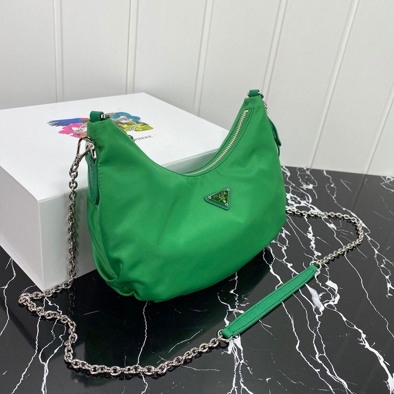 Prada 1BH172 Re-Edition 2006 Nylon Bag In Green