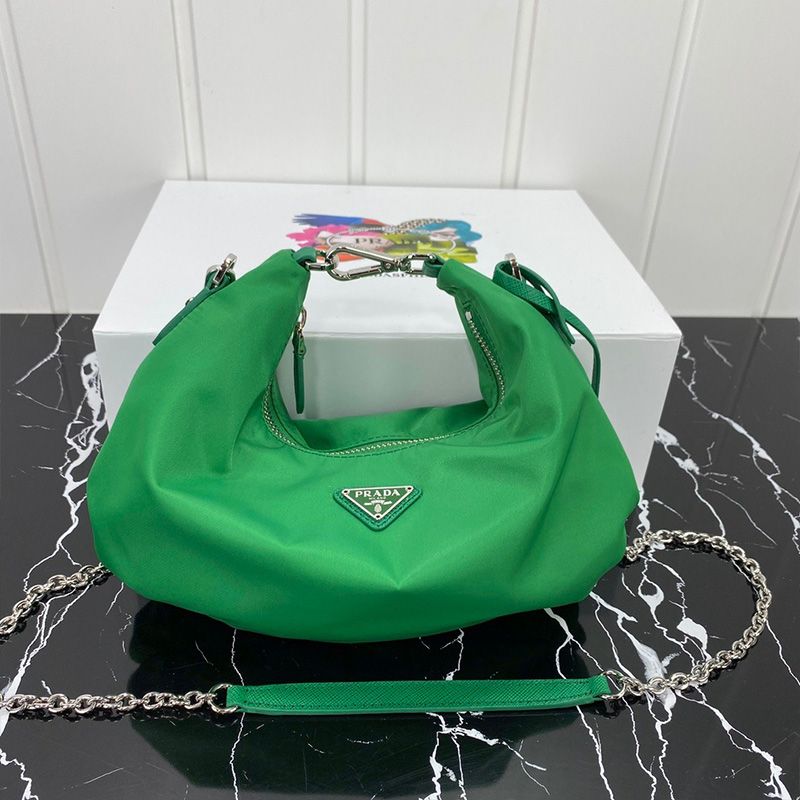 Prada 1BH172 Re-Edition 2006 Nylon Bag In Green