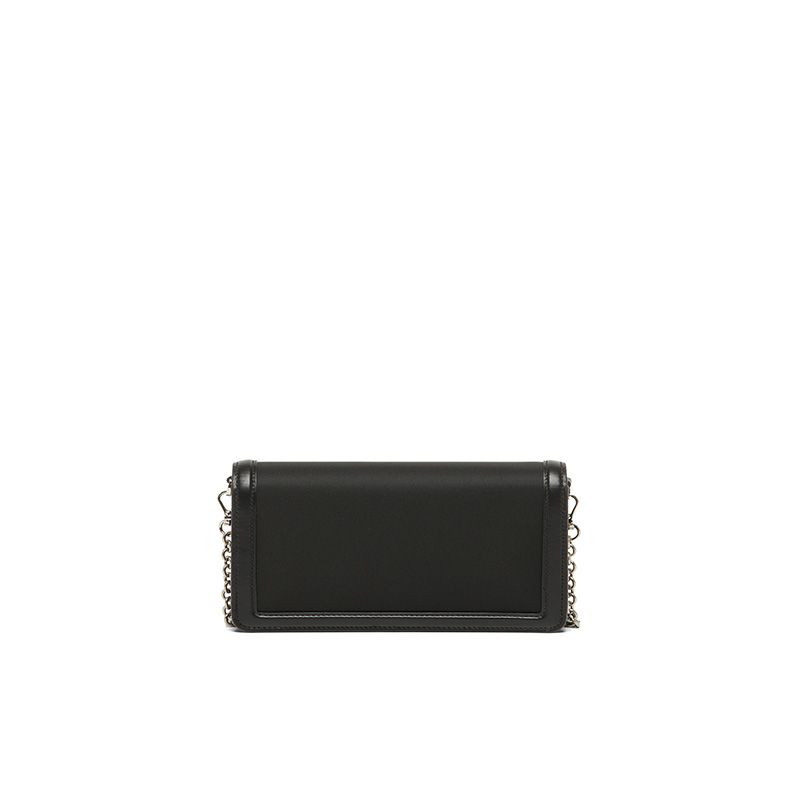 Prada 1BP019 Nylon And Leather Mini Bag In Black