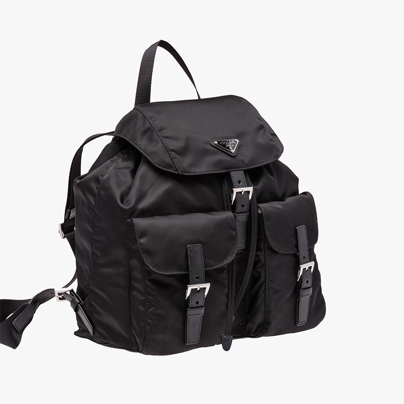 Prada 1BZ811 Nylon Backpack In Black