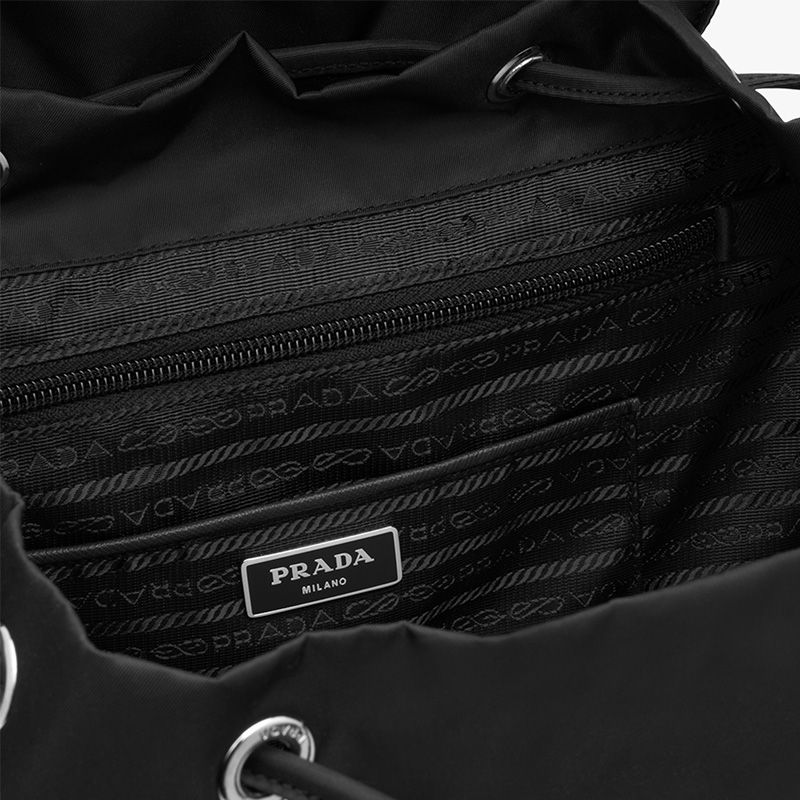 Prada 1BZ811 Nylon Backpack In Black