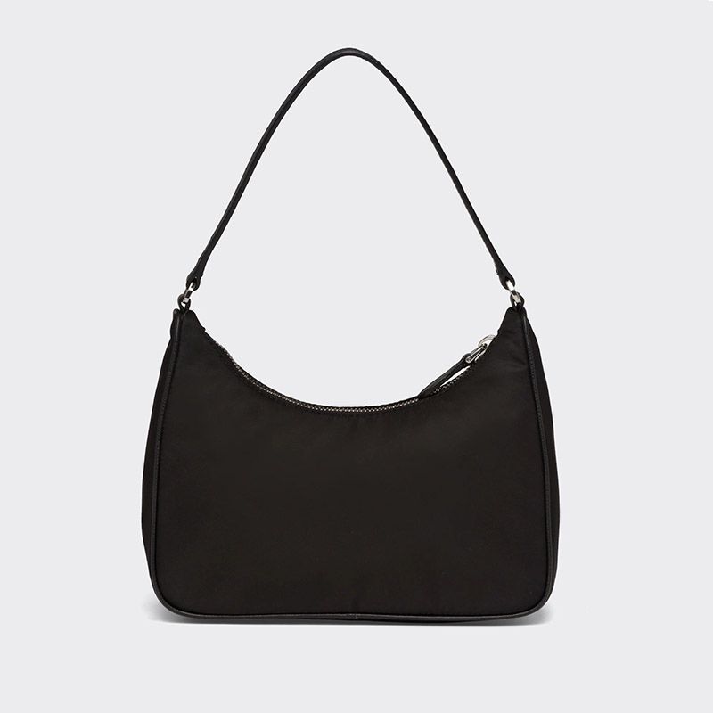 Prada 1NE204 Re-Edition 2005 Re-Nylon Hobo Bag In Black