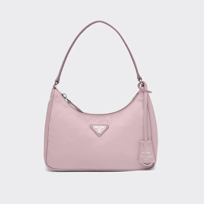 Prada 1NE204 Re-Edition 2005 Re-Nylon Hobo Bag In Cherry