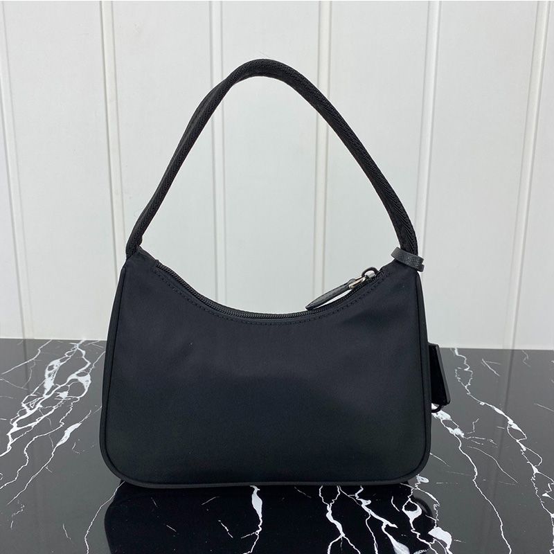 Prada 1NE515 Re-Edition 2000 Nylon Hobo Bag In Black