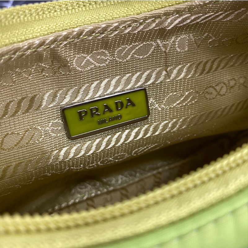 Prada 1NE515 Re-Edition 2000 Nylon Hobo Bag In Mint Green