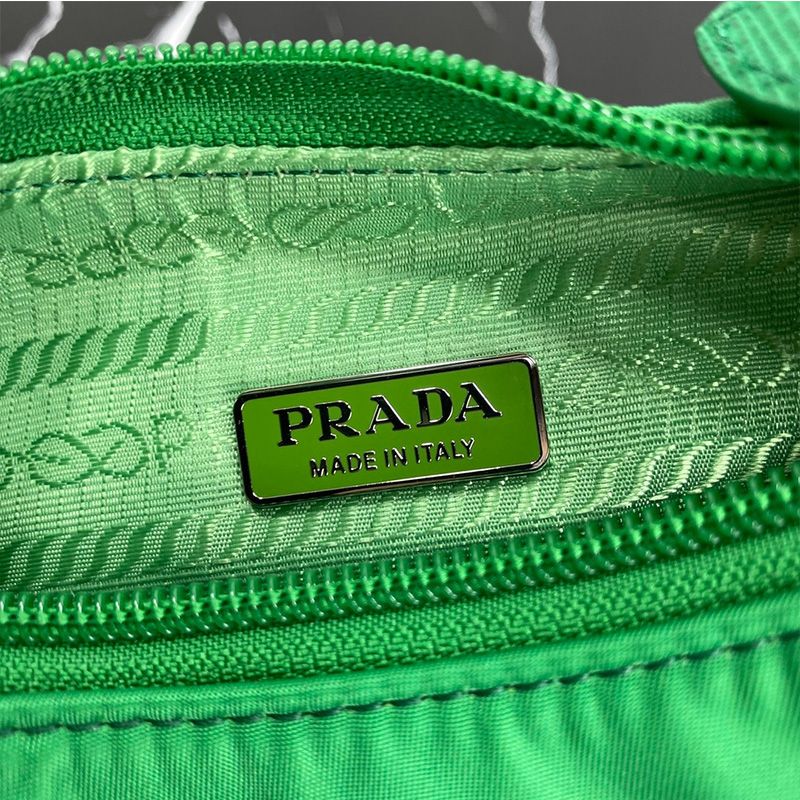 Prada 1NE515 Re-Edition 2000 Nylon Hobo Bag In Green