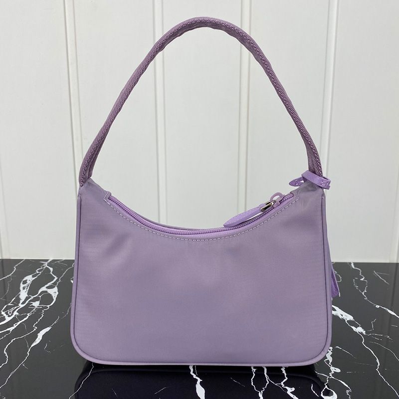 Prada 1NE515 Re-Edition 2000 Nylon Hobo Bag In Light Purple