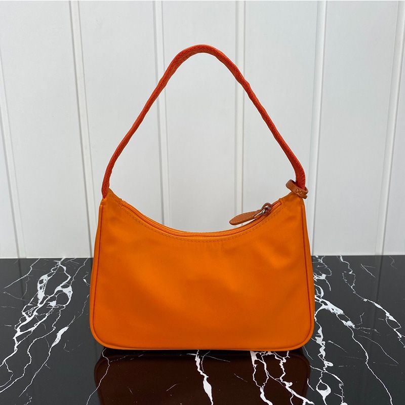 Prada 1NE515 Re-Edition 2000 Nylon Hobo Bag In Orange