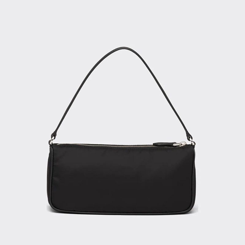 Prada 1NE633 Re-Edition 2005 Nylon And Saffiano Leather Mini Bag In Black