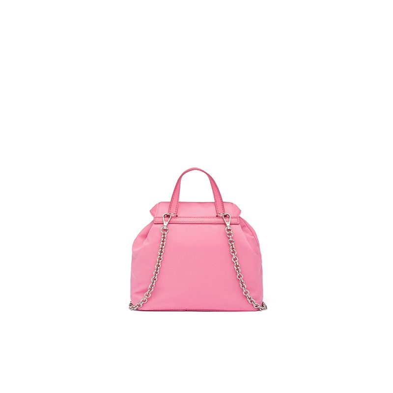 Prada 1BH029 Mini Nylon Backpack In Pink