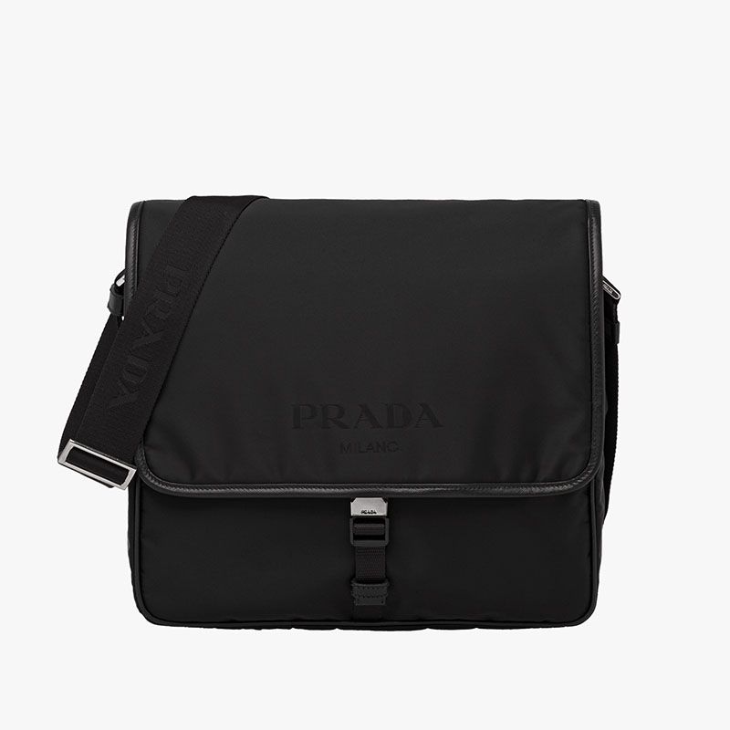 Prada 2VD166 Nylon Messenger In Black