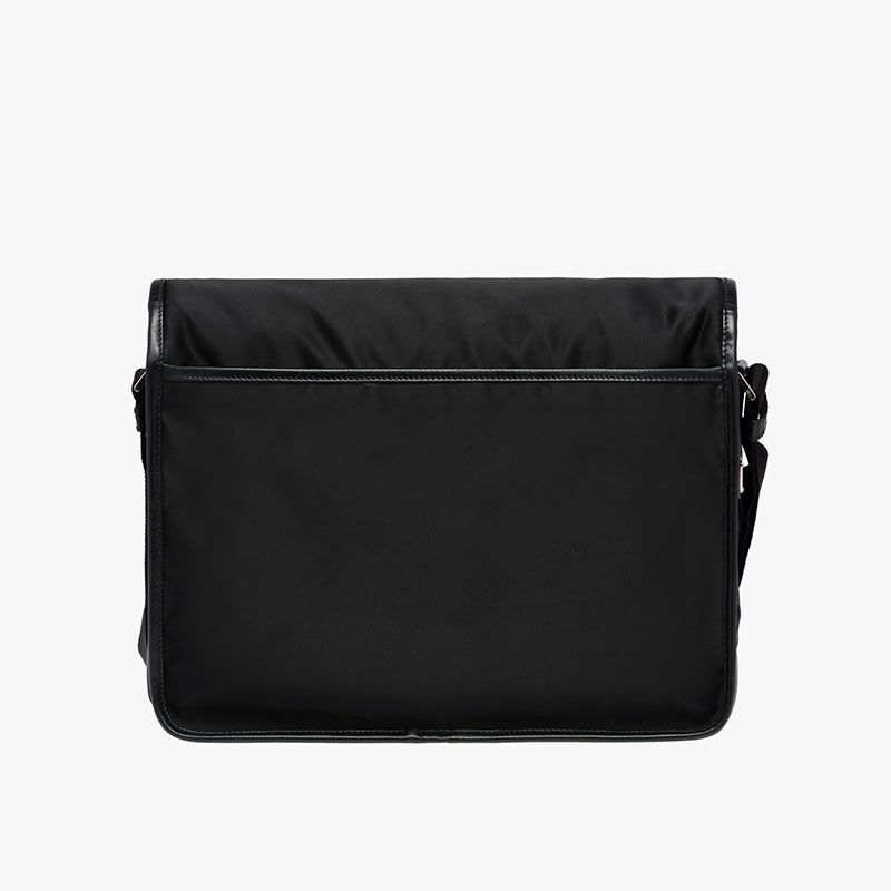 Prada 2VD793 Nylon Messenger In Black