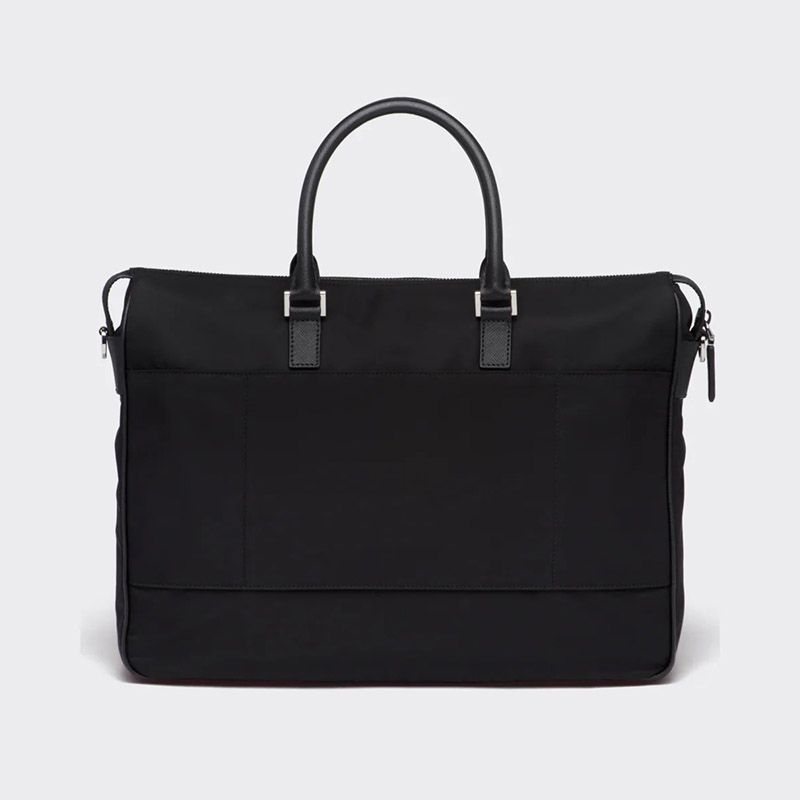 Prada 2VE017 Nylon Briefcase In Black