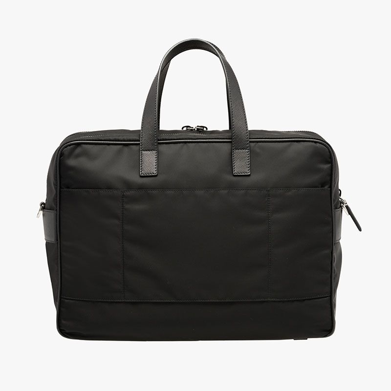 Prada 2VE407 Nylon Briefcase In Black