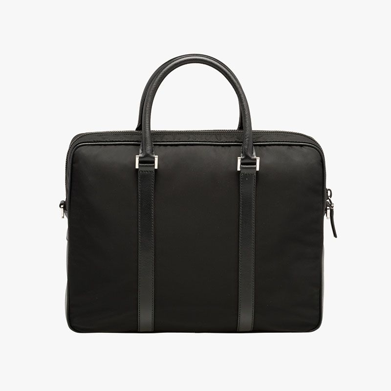 Prada 2VE871 Nylon Briefcase In Black