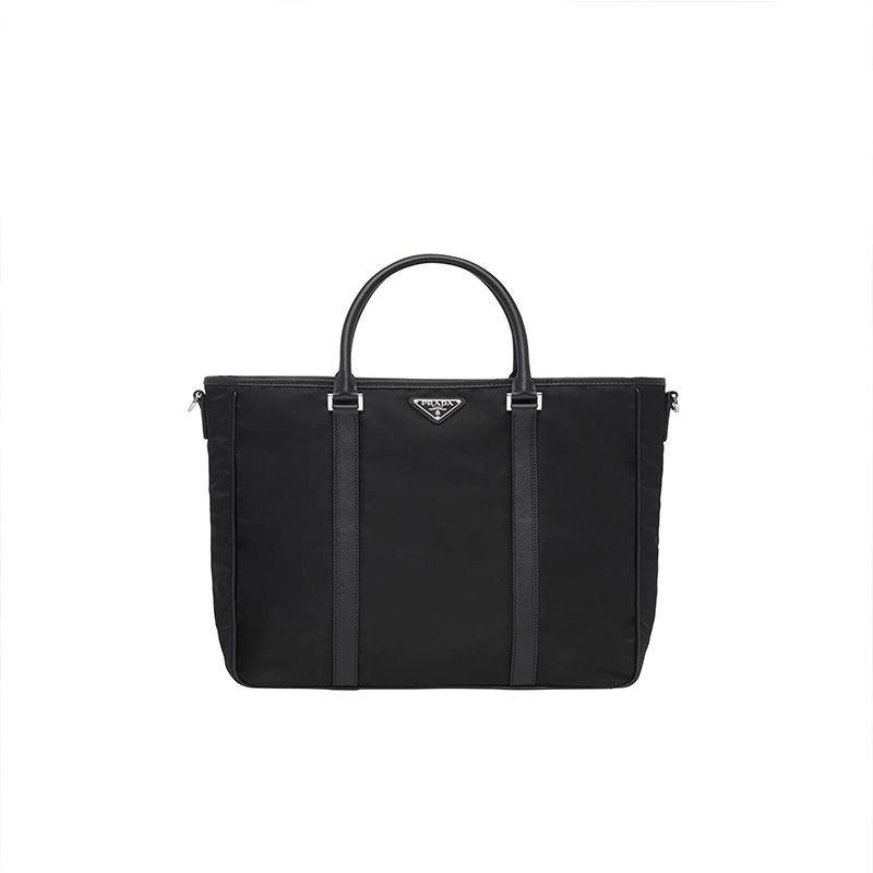 Prada 2VG034 Nylon Tote In Black