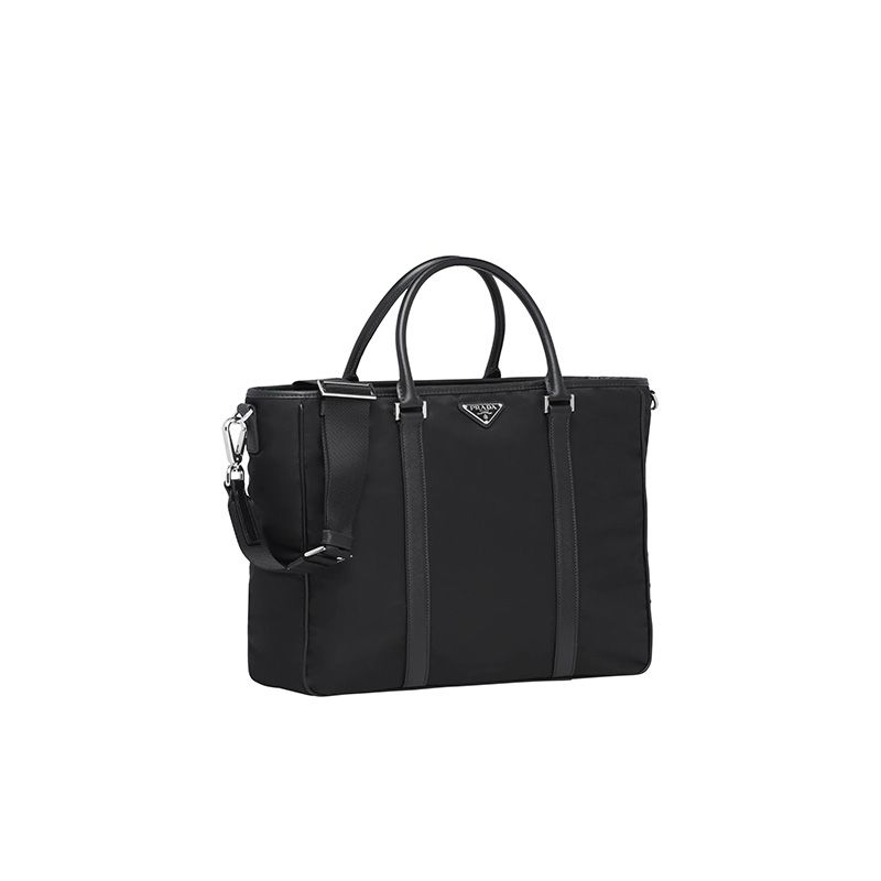 Prada 2VG034 Nylon Tote In Black