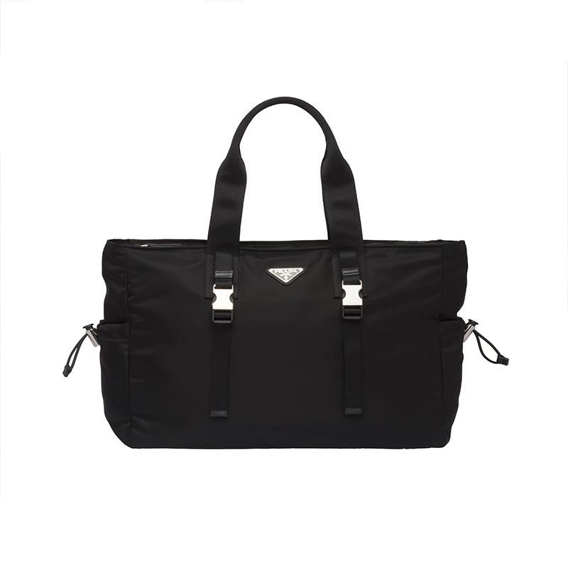 Prada 2VG042 Nylon Tote In Black