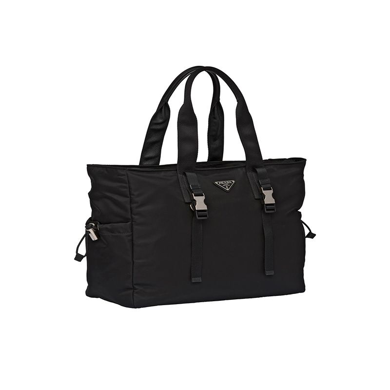 Prada 2VG042 Nylon Tote In Black