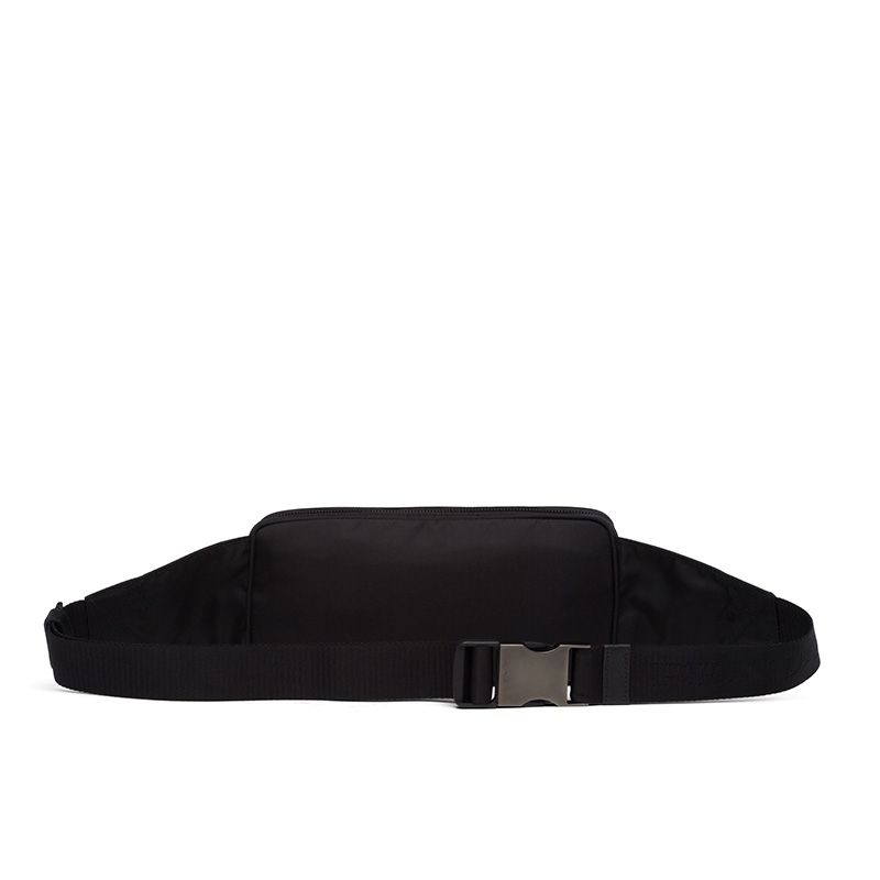 Prada 2VL977 Re-Nylon And Saffiano Leather Belt Bag In Black