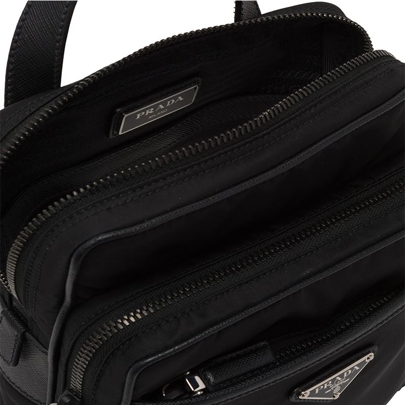 Prada 2VZ026 Nylon Backpack In Black