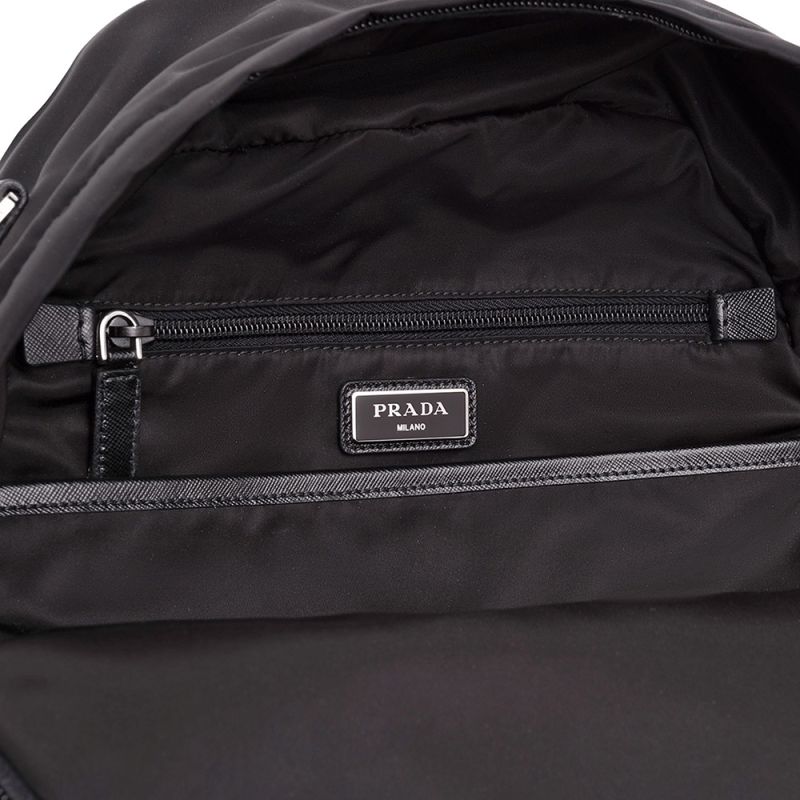 Prada 2VZ066 Nylon Backpack In Black