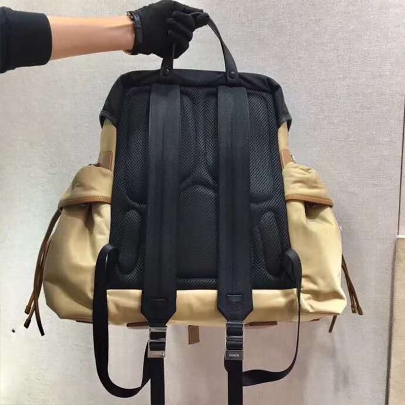 Prada 2VZ074 Nylon Backpack In Apricot